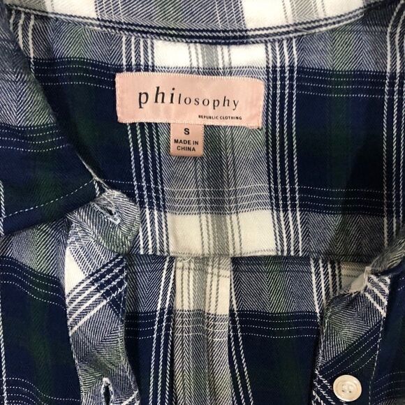 Plaid Button-up Shirt S - Picture 6 of 9